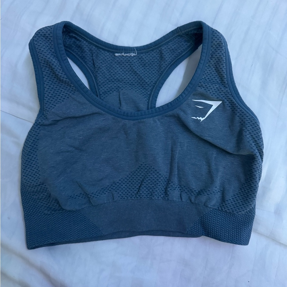 Gym shark Blue Sports Bra